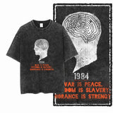 1984 Graphic Cotton Tee | Vintage Streetwear Men's T-Shirt