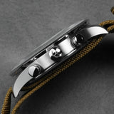 CADISEN New Mens Watches Luxury Quartz Watch For Man Chronograph Japan MIYOTA 0S11 Men Gift Luminous Waterproof Canvas Wristwatc