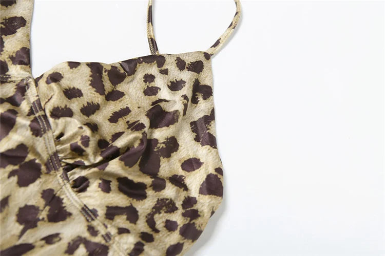 Leopard Print A-Line Mini Dress