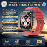 2026 New Accurate Diagnosis Smart Watch Body Fat ECG Blood oxygen BP Health Sport HD AMOLED Screen Call Smart Watches man woman