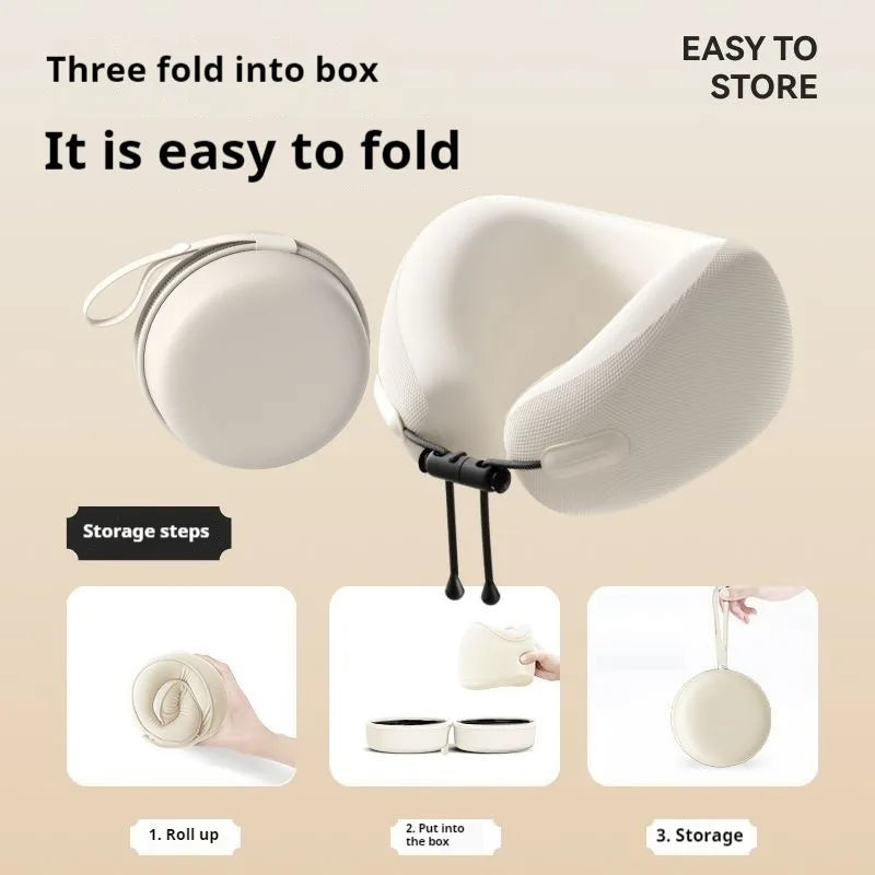 Memory Foam Neck Pillow Travel Pillow Portable U Shape Pillow for Airplane Or Office Home Comfort Support