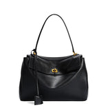 2026 large Genuine leather shoulder bag armpit top layer cowhide large capacity women's commuting high-end tote bag