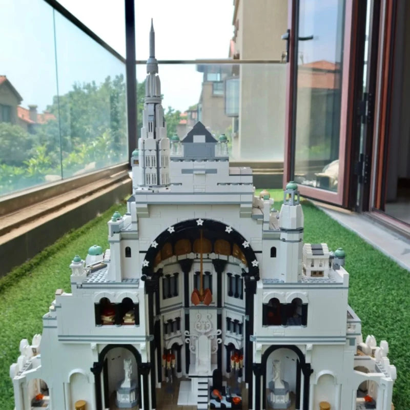 Educational 2026 Assembly 8278pcs DIY Bricks Building Blocks Suitable The City Capital Minas Tirith Model Gifts for Adults Toys