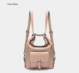 Zency Fashion Women Shoulder Bag 100% Genuine Leather Large Capacity Handbag Multifunction Use Satchel Crossbody Messenger Purse