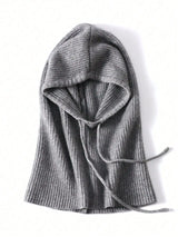 Women's Wool Knit Balaclava Hat – Warm Winter Ski Bonnet