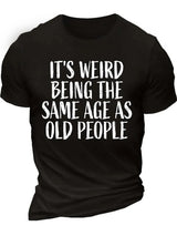 Men’s Funny Age Quote Cotton T-Shirt