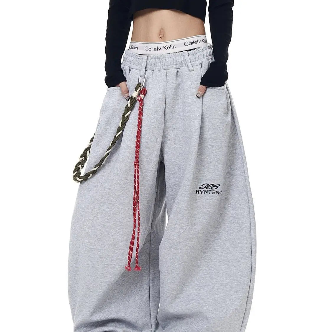Men's Wide-Leg Baggy Pants