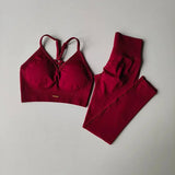 High-Waisted Peach Sculpt Yoga Set