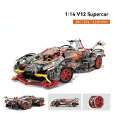 Creative DIY Racing Car Model Building Bricks Kit Advanced MOC Construction Toys for Adults Boys Girls Holiday Gift Idea