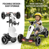 12V Kids Electric Go-Kart | Foldable, 4-Wheel Ride-On Toy