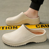 Men's and Women's Summer Breathable, Waterproof, Non-Slip Kitchen Shoes, Slip-On Beach Shoes, Toe-Toe Sandals and Slippers