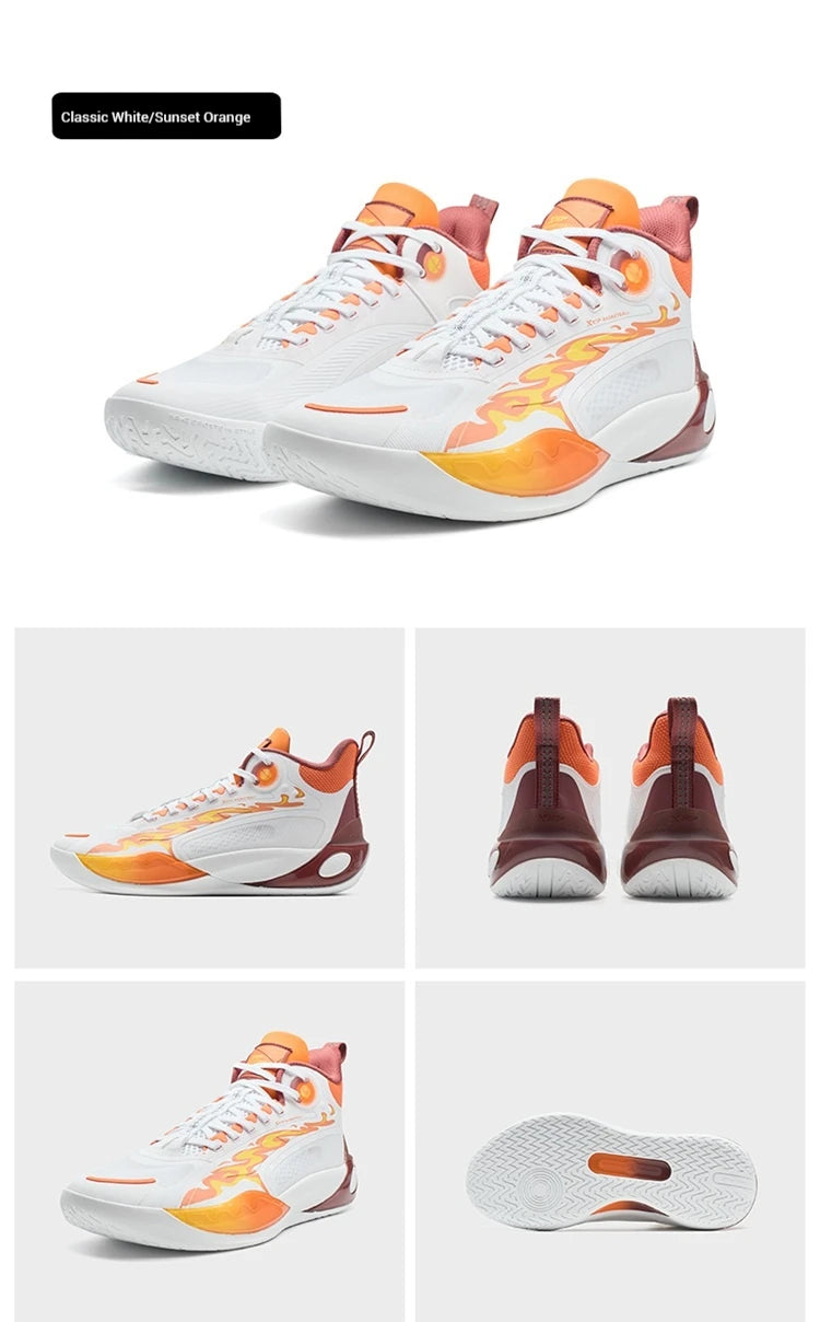 Xtep Basketball Shoes Men's 2025 Summer Wear-resistant Breathable Stability Elastic Lightweight Sneakers For Male 875319120003