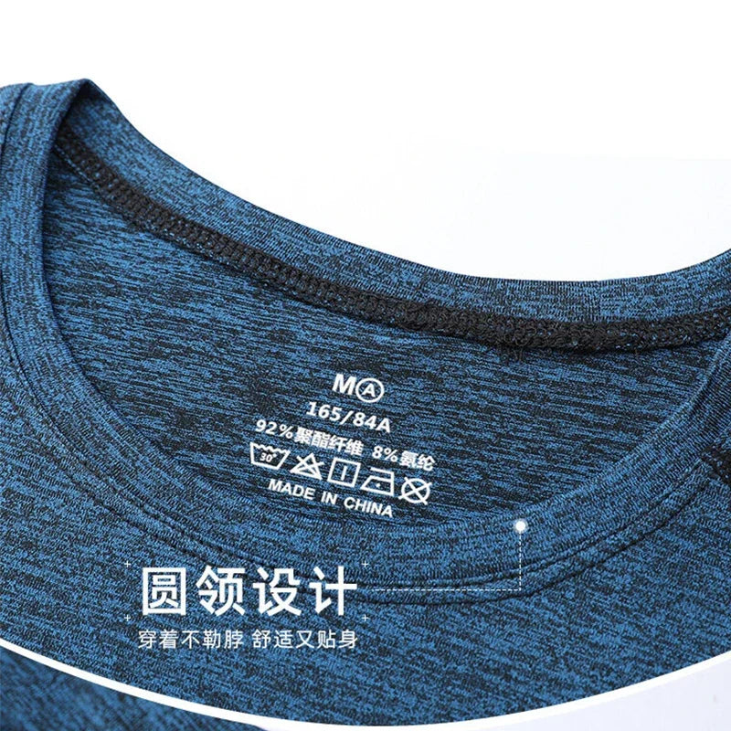 Men and Women's Breathable Camping Tee Shirt, Basic Sports Tops, Male and Female T-Shirts, Drop Shipping, Size Up to 8XL, Summer