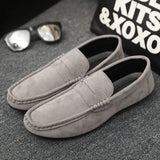 2026 Casual Men's Shoes Versatile Comfortable Work Shoes Driving Loafers Black, Grey, Khaki Three-Colour