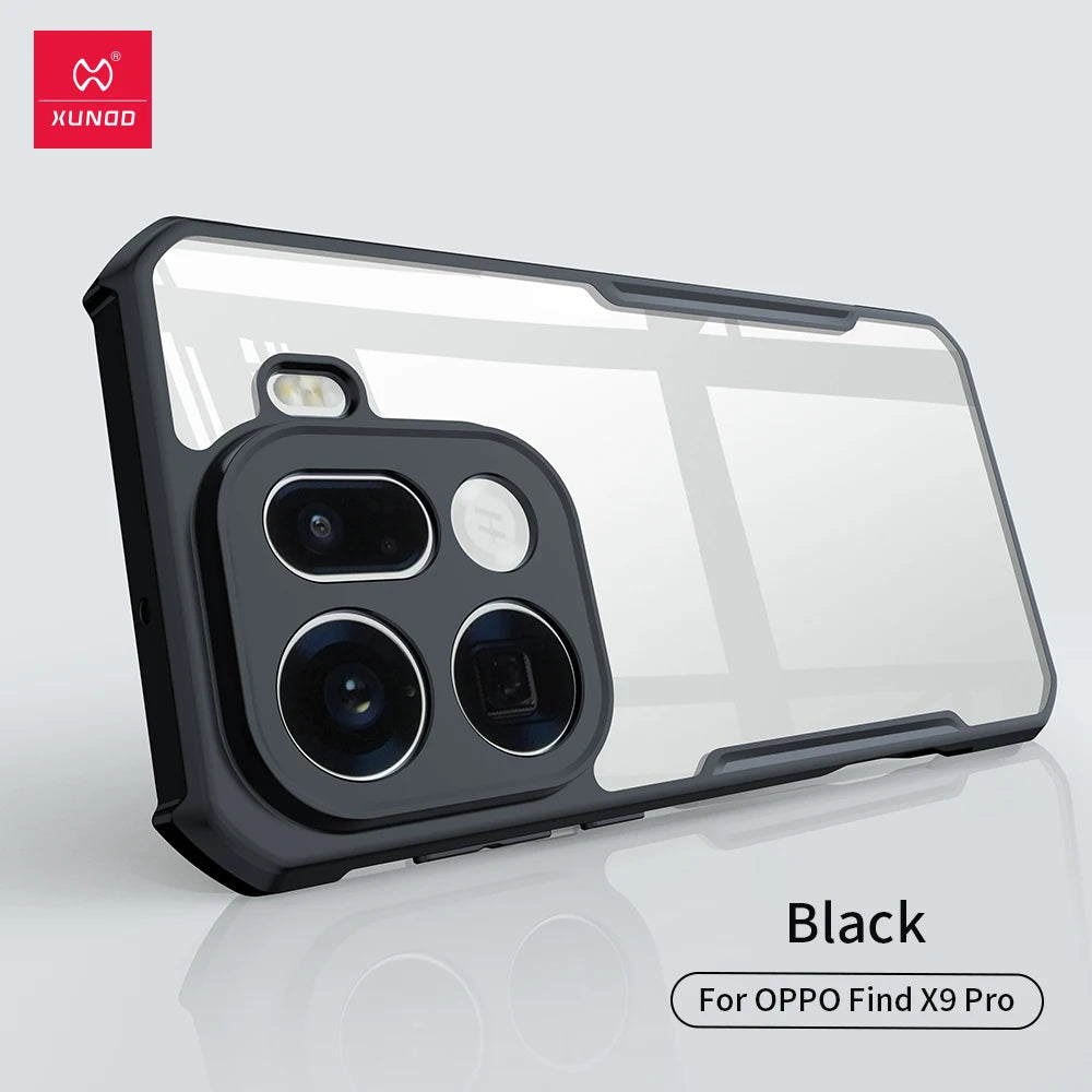 XUNDD Clear Case for OPPO Find X9 & X9 Pro