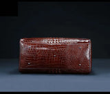 2024 New Cow Genuine Alligator Leather Travel Bags Luxury Men Large Capacity Portable Male Shoulder Bags Brand Travel Duffle Bag