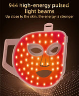 New 8 Colors Photon Nir Light Skin Rejuvenation for Facial 850nm Led Red Infrared Led Face Mask Red Light Therapy Photon Mask