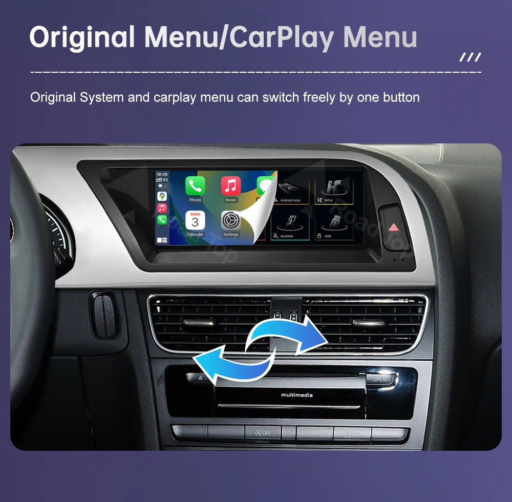 Road Top 8.8"/12.3" Touch Screen for Audi A5 2008–2016