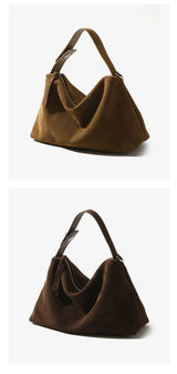 Luxury Suede Boston Tote