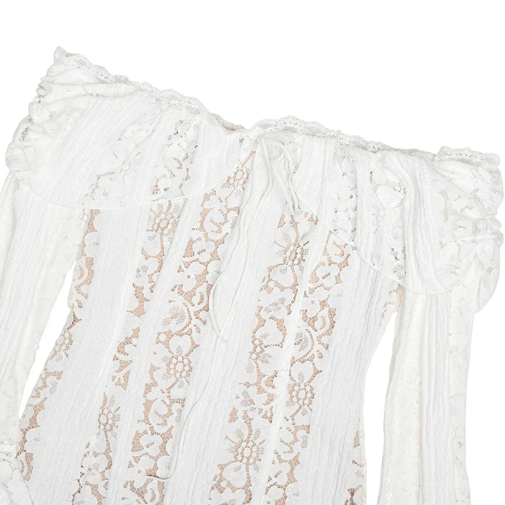 Suninheart Elegant Lace Evening Gown | Party & Prom Dress