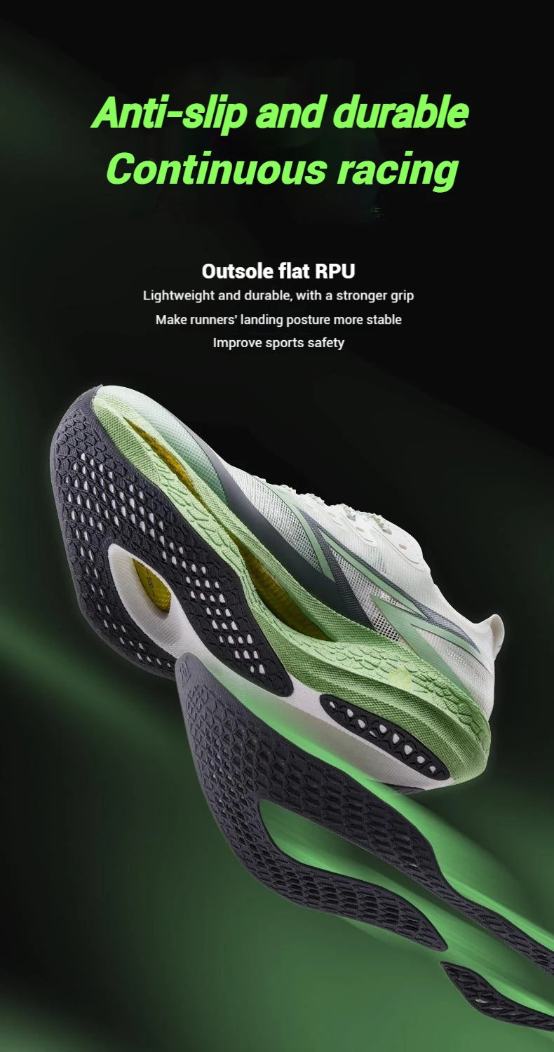 361 Degrees Flame 4.5 Men's Running Shoes Carbon Plate Breathable Stable Rebound Grippy Durable Marathon Male Sneakers 672532221