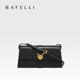 BAFELLI CAT 2026 NEW WOMEN'S BAG LUXURY BRAND FASHION RETRO STYLE DENIM TRENDING SHOULDER CLUTCH FEMALE LEATHER FLAP PURSE
