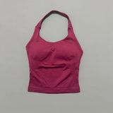 Impact Seamless Halter Longline Gym Top with Built-in Bra