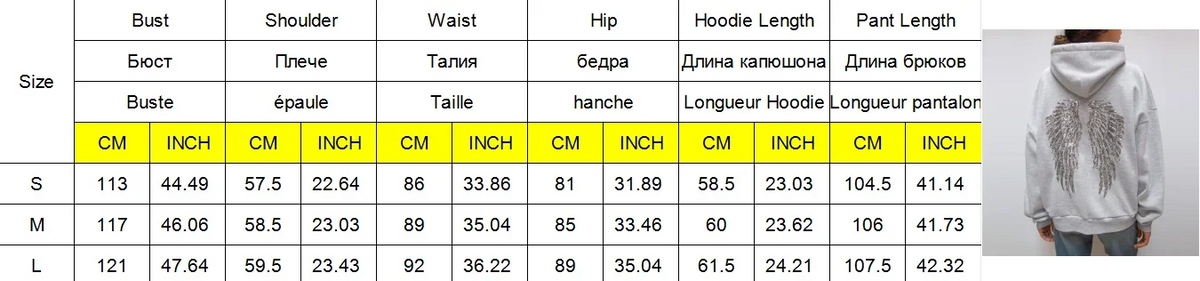 Women's Sequined Wing Hoodie