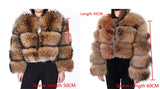 Luxury Women’s Real Raccoon & Fox Fur Jacket | Premium Winter Outerwear