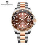 PAGANI DESIGN GMT Automatic Watch — Sapphire Crystal, 10-Bar Waterproof, 40mm