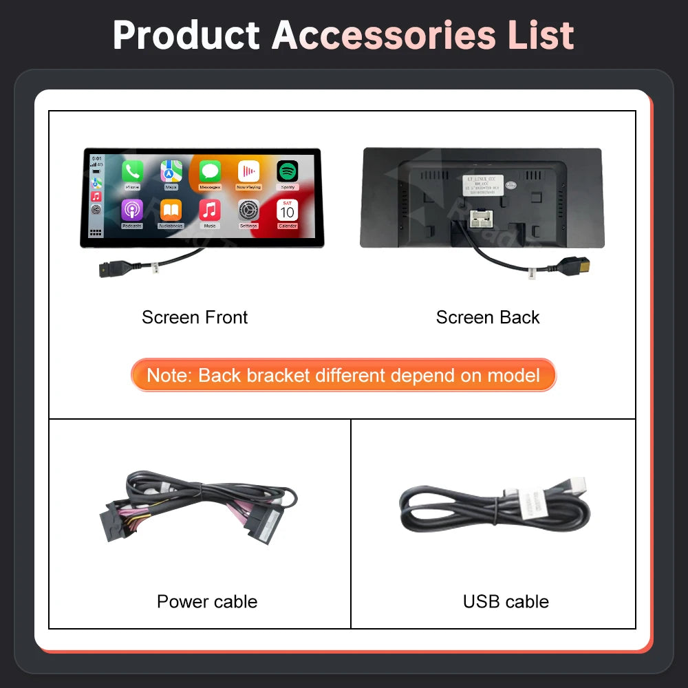 12.3'' BMW F20/F21/F22/F23 Linux CarPlay & Android Auto Screen