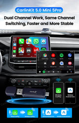 CarlinKit Mini5 Pro Wireless CarPlay & Android Auto Adapter