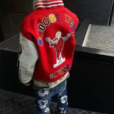 Trendy Embroidered Baseball Jacket