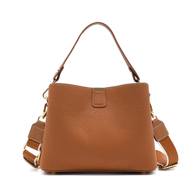 100% Genuine Leather Women's Crossbody Bag 2025 Summer Female Shoulder Bag Luxury Design Handbag phone makeup Bag Commuter