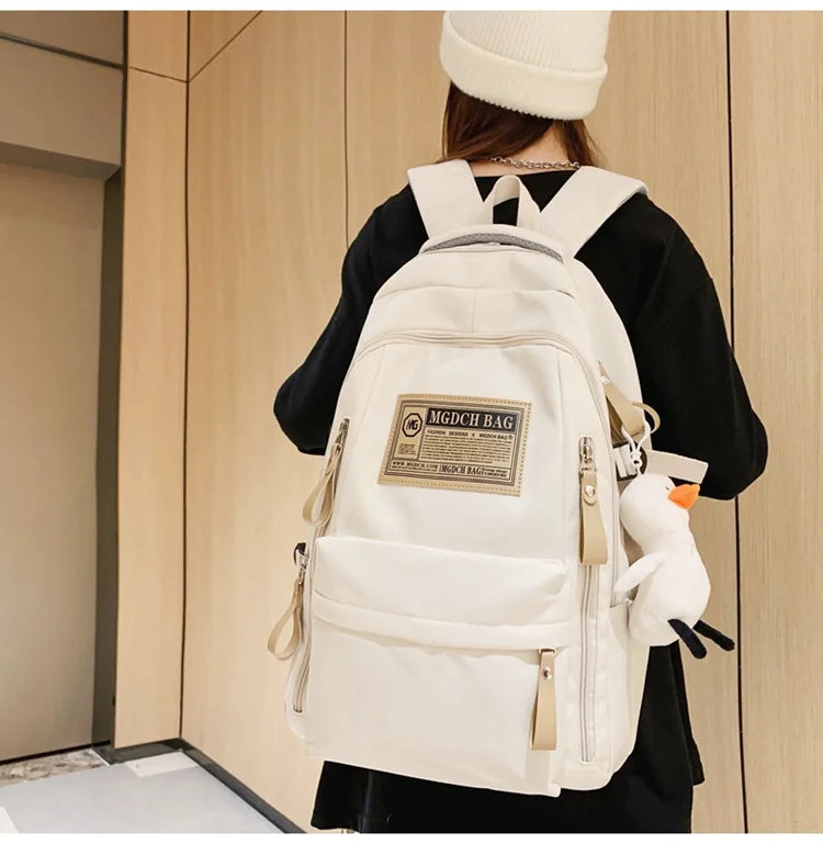 Fashion Big Student School Backpack Rucksack Girls Boys School Bag High Capacity Women Backpack Female Leisure Travel Mochila