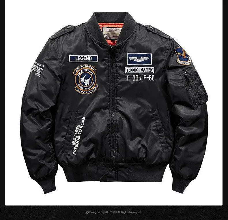 Men’s Ma-1 Aviator Bomber Jacket