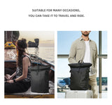 Heroic Knight Men's Backpack Waterproof Roll Top Backpack Women Travel Expandable USB Charging Large Capacity Laptop Bag Mochila