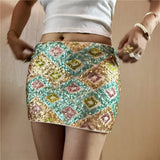 Sparkly Sequin Y2K Mini Skirt