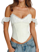 Elegant V-Neck Ruffled Blouse