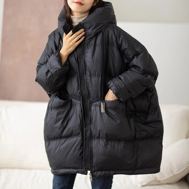 Women’s Oversized White Duck Down Puffer