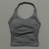 Impact Seamless Halter Longline Gym Top with Built-in Bra