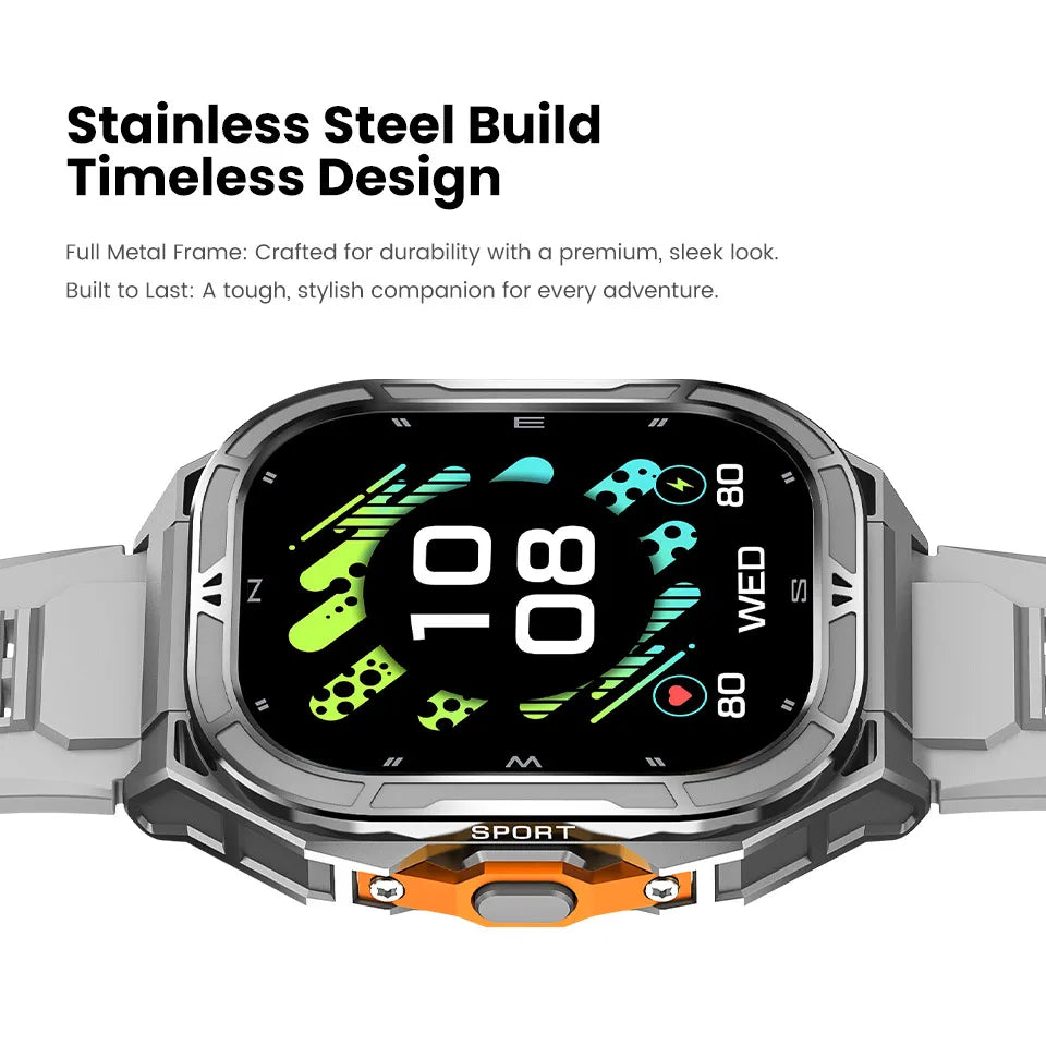 Elite AMOLED Smartwatch | Real GPS & 5 ATM Waterproof