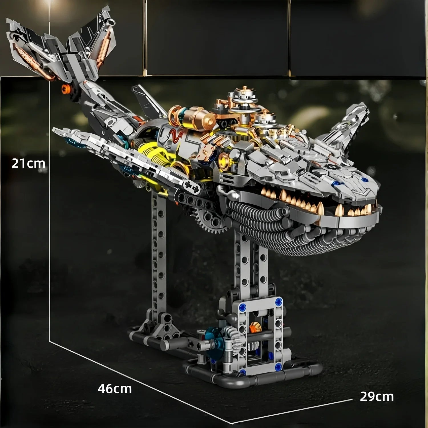 866PCS MOC Creative Dragonfly Mechanical Model Building Blocks Kit DIY Construction Toy STEM Learning for Kids Adults Set