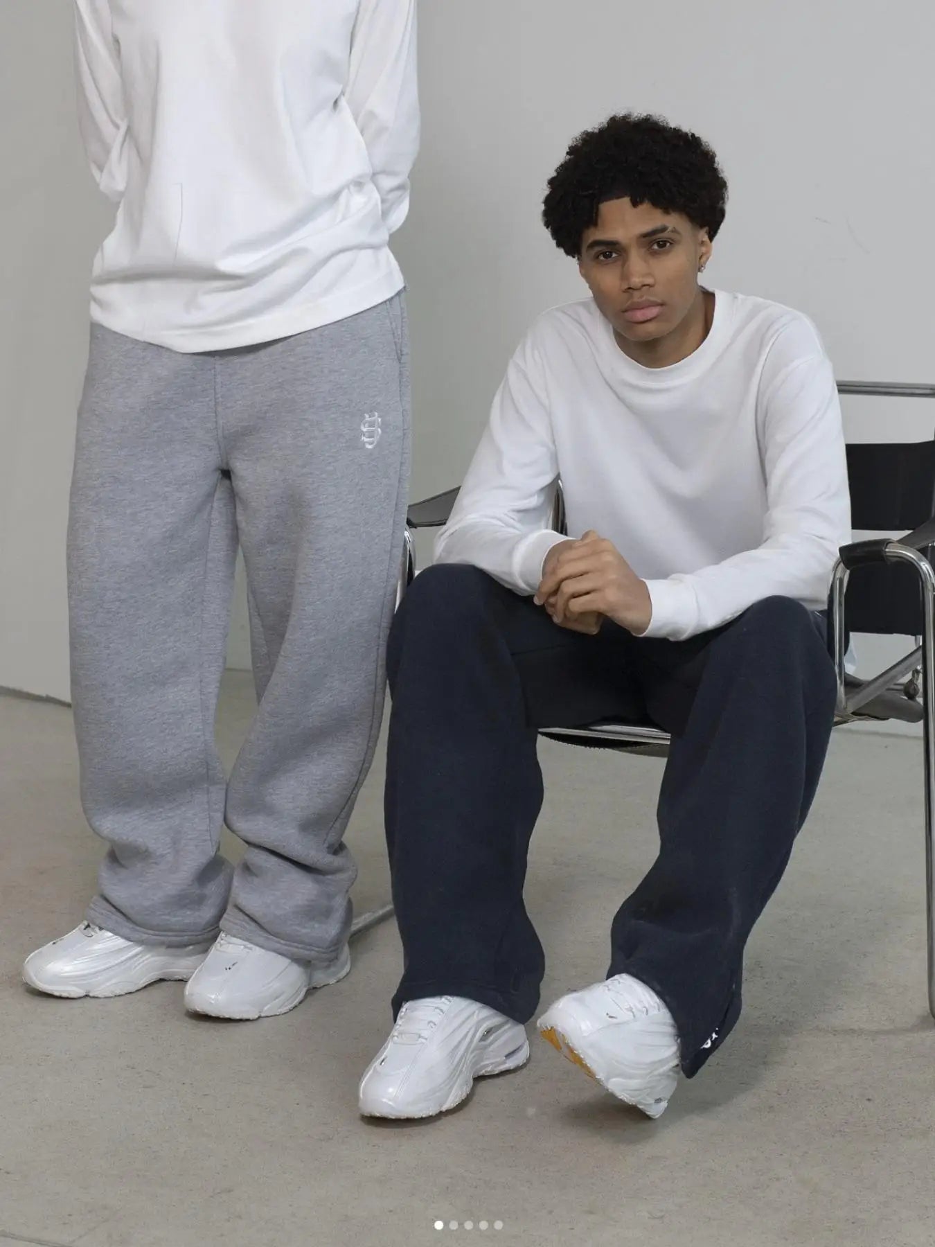Y2K Wide Leg Joggers – Zipper Embroidery Streetwear Pants