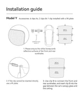 Tesla Model 3/Y Graphene Honeycomb Roof Sunshade Set