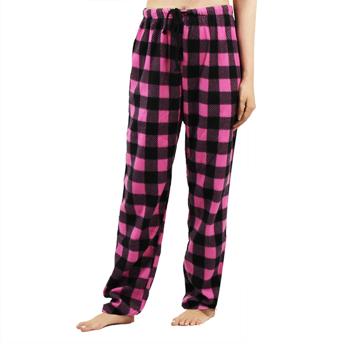Women's Plaid Fleece Pajama Pants