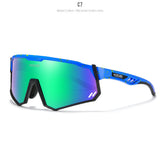 KDEAM High-End Sports Sunglasses Polarized Men's Cycling Glasses Dismountable TR90 Frame And Nose Pads Easy To Exchange