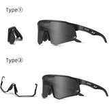 KDEAM High-End Sports Sunglasses Polarized Men's Cycling Glasses Dismountable TR90 Frame And Nose Pads Easy To Exchange