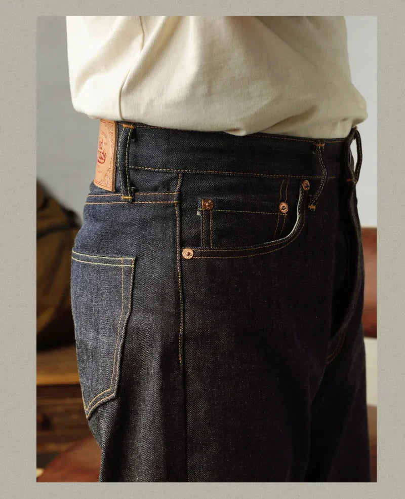 Red Tornado 55501 Relaxed Straight Fit Men's Raw Selvedge Jeans