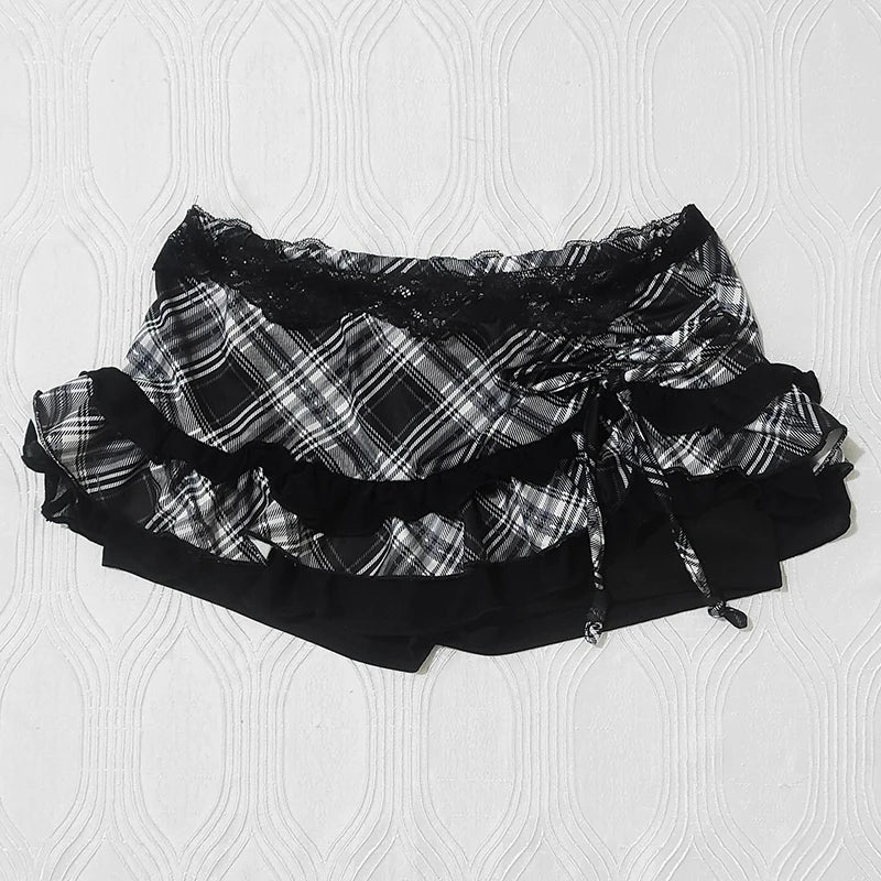 Y2K Gothic Aesthetic Top Square Neck Women's Retro Harajuku Fashion Casual Fairy Style Sweet and Cute Emotional Girl